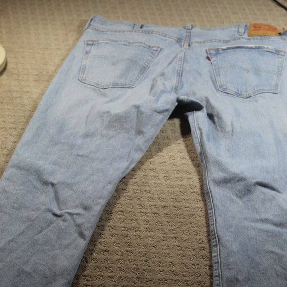 Levi's 501 Light Blue Faded Jeans 40x30 - Picture 5 of 11